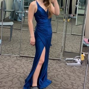 Royal blue prom dress